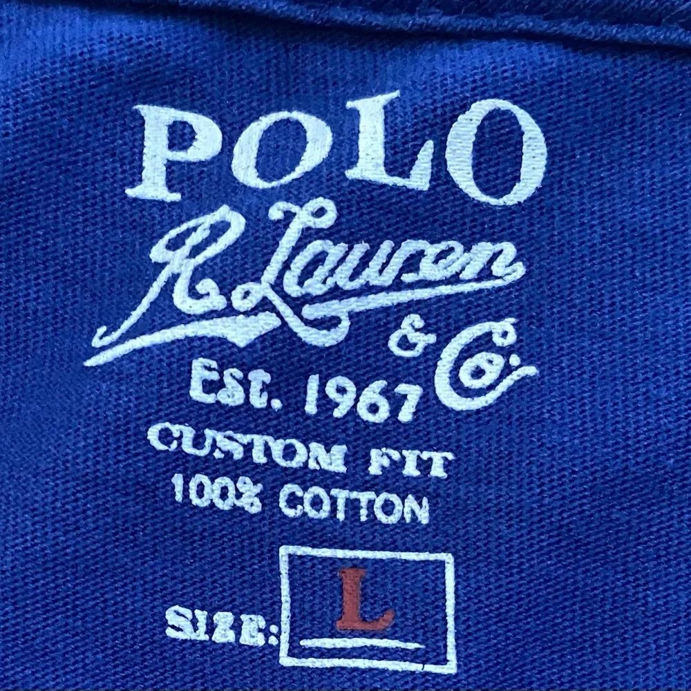 Polo by Ralph Lauren Men’s Size Large Royal Blue‎ 100% Cotton Short Sleeve Tee